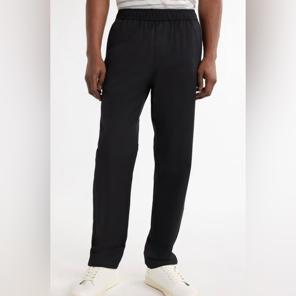 Free Assembly Men's Black Jogger Pants Drawstring Size Medium